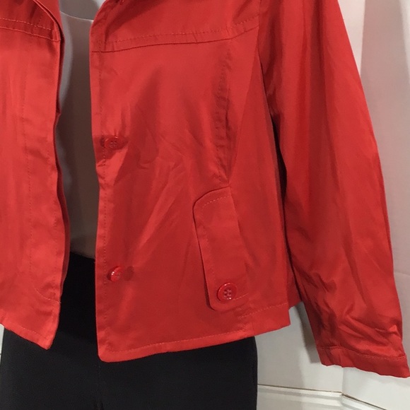 Oui Moments red cropped jacket - Picture 3 of 7